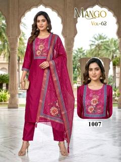 Desi kudi mango vol 62 wholesale long kurtis